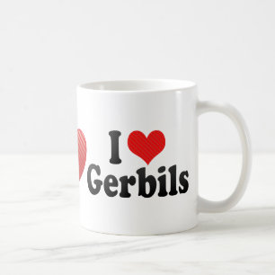 Mug J'aime des gerbilles