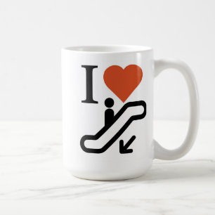 Mug J'aime des glissières. Tais-toi