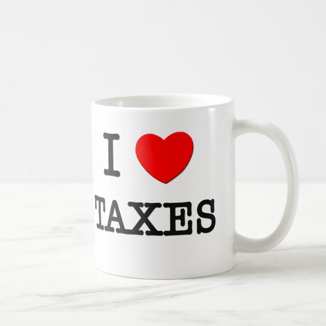 Mug J'aime des impôts (Droite)