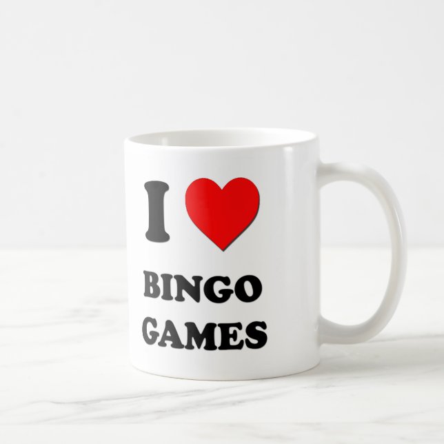 Mug J'aime des jeux de bingo-test (Droite)