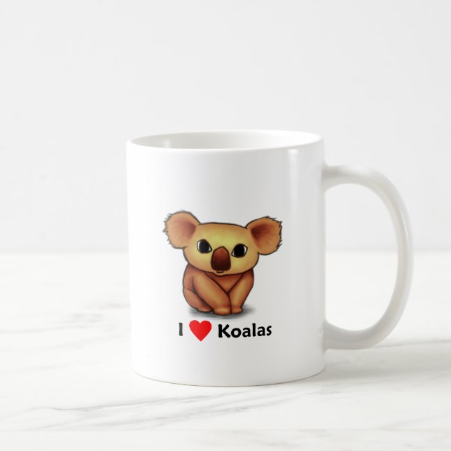 Mug J'aime des koala (Droite)