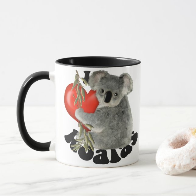 Mug J'aime des koala (Avec donut)