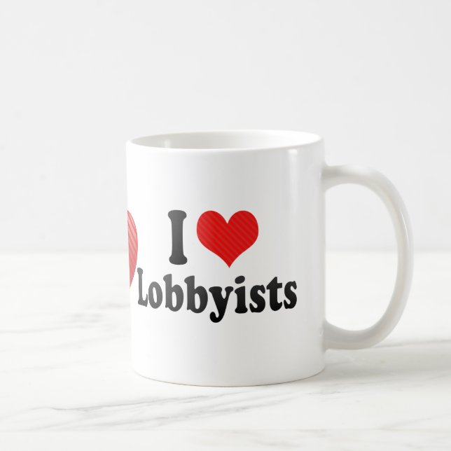 Mug J'aime des lobbyistes (Droite)