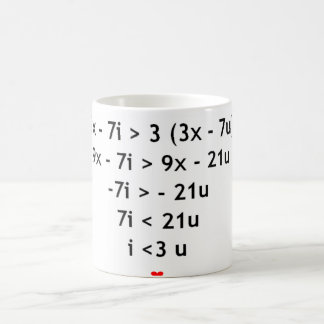 Mug J'aime des mathématiques ! !