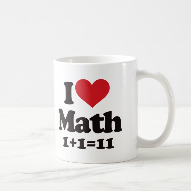 Mug J'aime des maths ! (Droite)