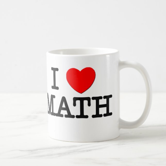 Mug J'aime des MATHS (Droite)