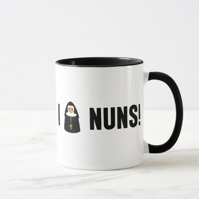 Mug J'aime des nonnes (Droite)