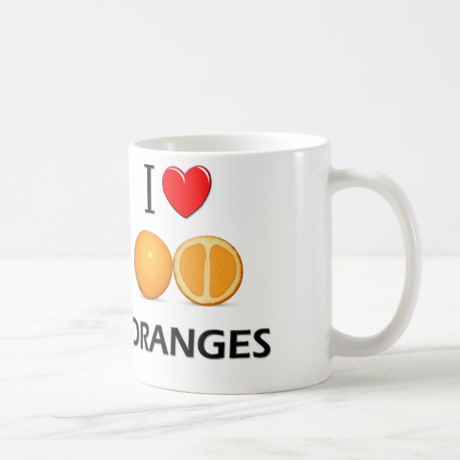 Mug J'aime des oranges (Droite)