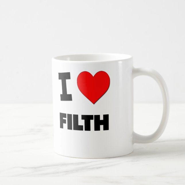 Mug J'aime des ordures (Droite)