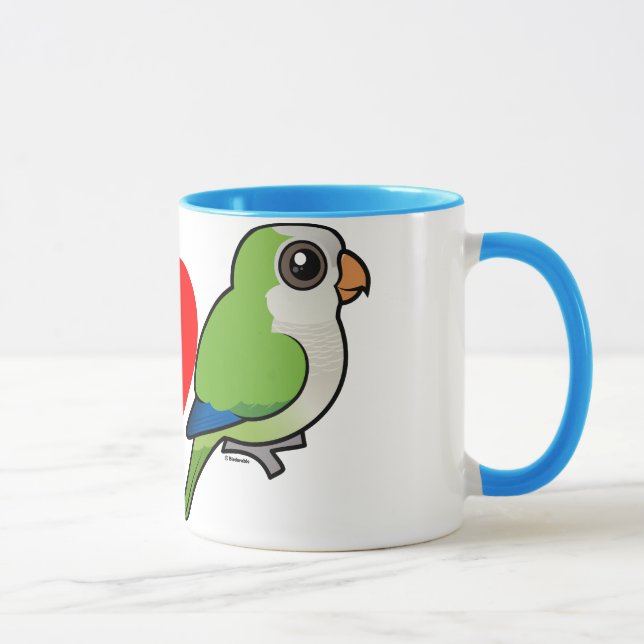 Mug J'aime des perruches de moine (Droite)