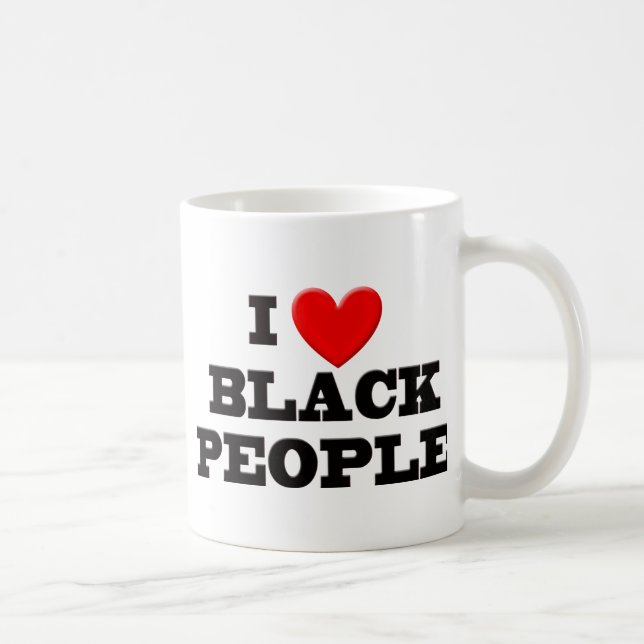 Mug J'aime des personnes de couleur (Droite)