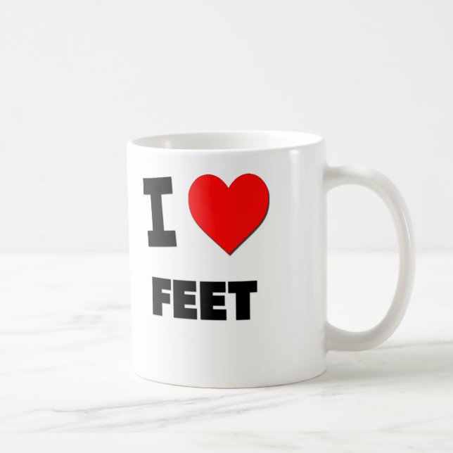 Mug J'aime des pieds (Droite)