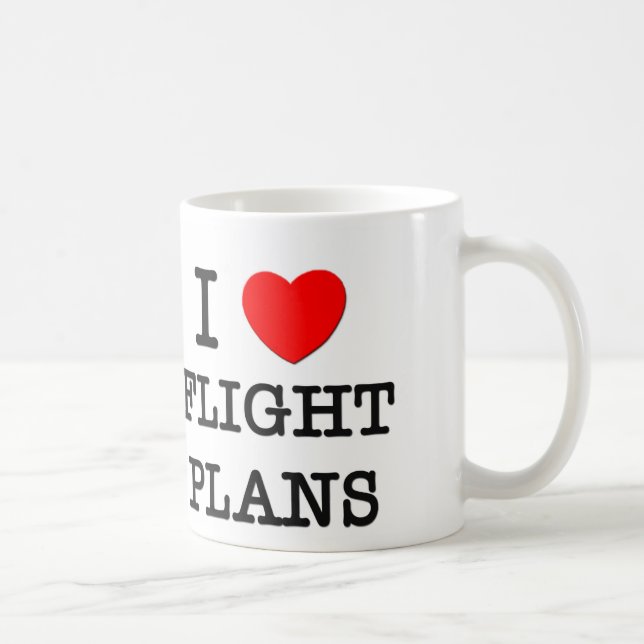 Mug J'aime des plans de vol (Droite)