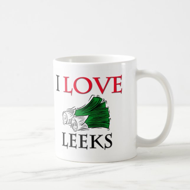 Mug J'aime des poireaux (Droite)