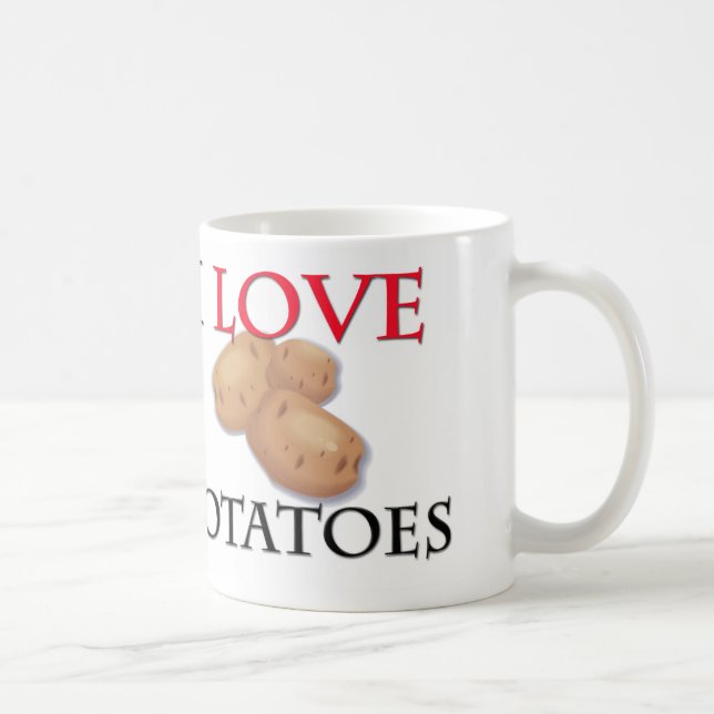 Mug J'aime des pommes de terre (Droite)