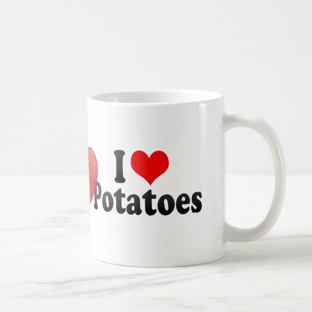 Mug J'aime des pommes de terre (Droite)