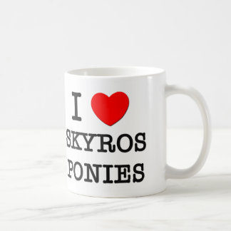 Mug J'aime des poneys de Skyros (les chevaux)