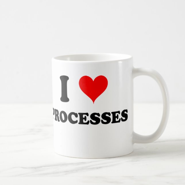 Mug J'aime des processus (Droite)