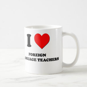 Mug J'aime des professeurs de langue étrangère