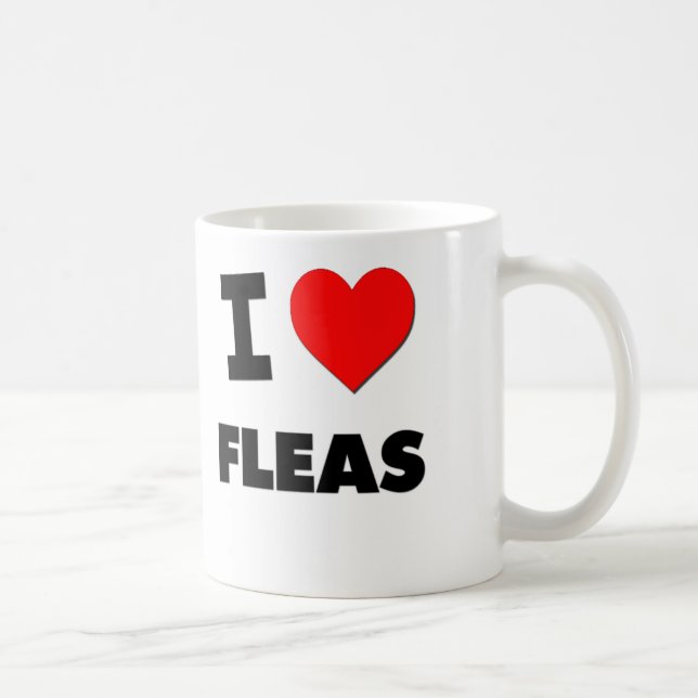 Mug J'aime des puces (Droite)