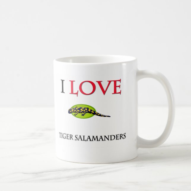 Mug J'aime des salamandres de tigre (Droite)