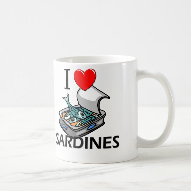 Mug J'aime des sardines (Droite)