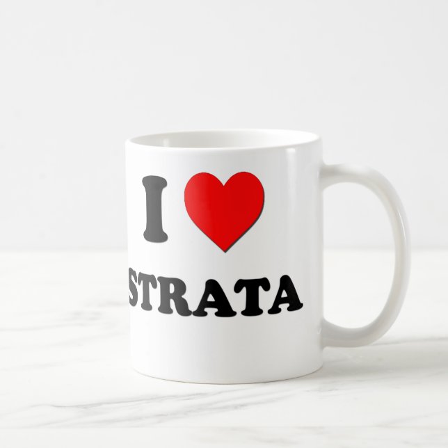 Mug J'aime des strates (Droite)