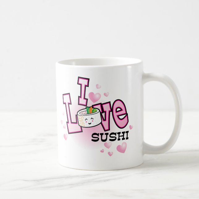 Mug J'aime des sushi (Droite)