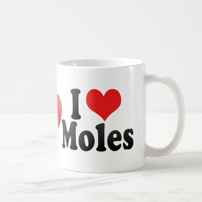 Mug J'aime des taupes (Droite)