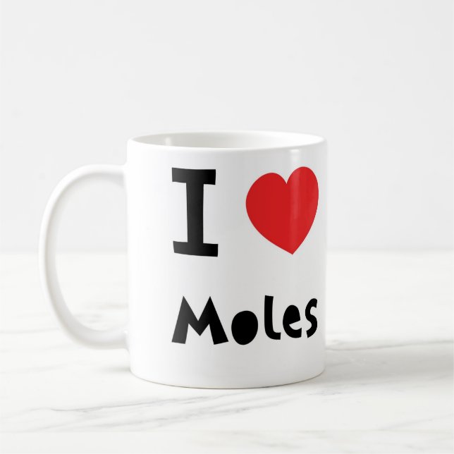 Mug J'aime des taupes (Gauche)