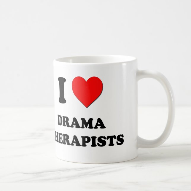 Mug J'aime des thérapeutes de drame (Droite)