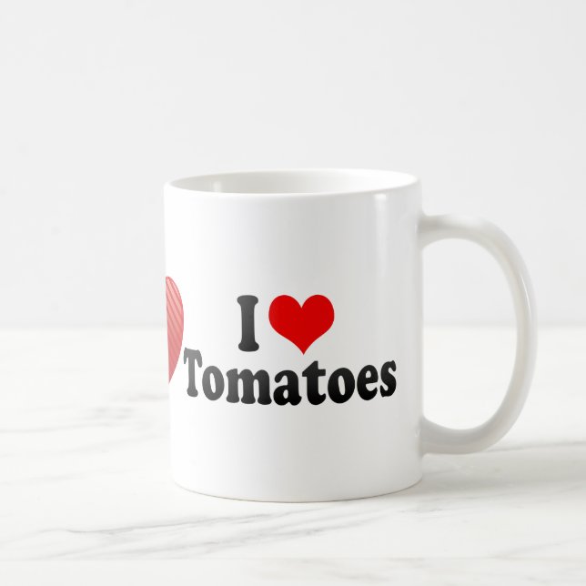 Mug J'aime des tomates (Droite)