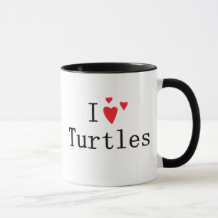 Mug J'aime des tortues