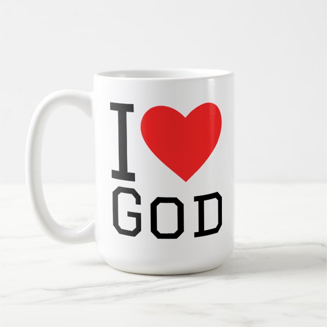 Mug J'aime dieu (Gauche)