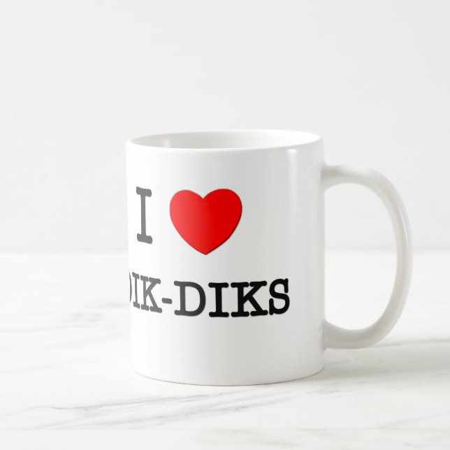 Mug J'aime DIK-DIKS (Droite)
