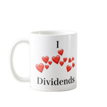 Mug - J'aime Dividendes - beaucoup de coeurs