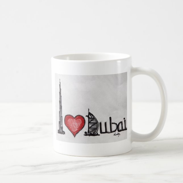 Mug J'aime Dubaï (Droite)