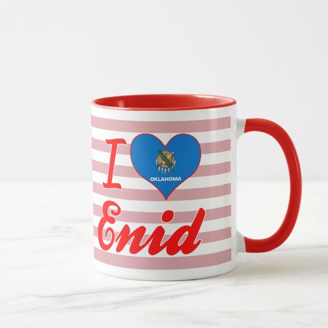 Mug J'aime Enid, l'Oklahoma (Droite)