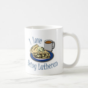 Mug J'aime être église drôle luthérienne