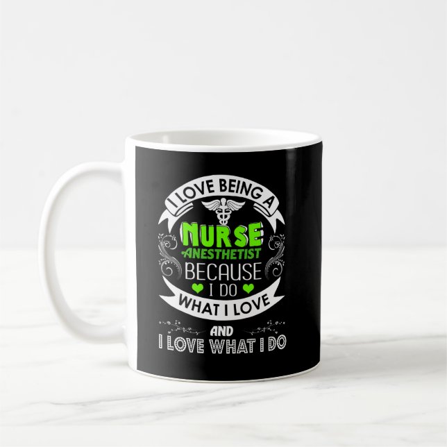 Mug J'Aime Être Une Infirmière Anesthetiste (CRNA) (Gauche)