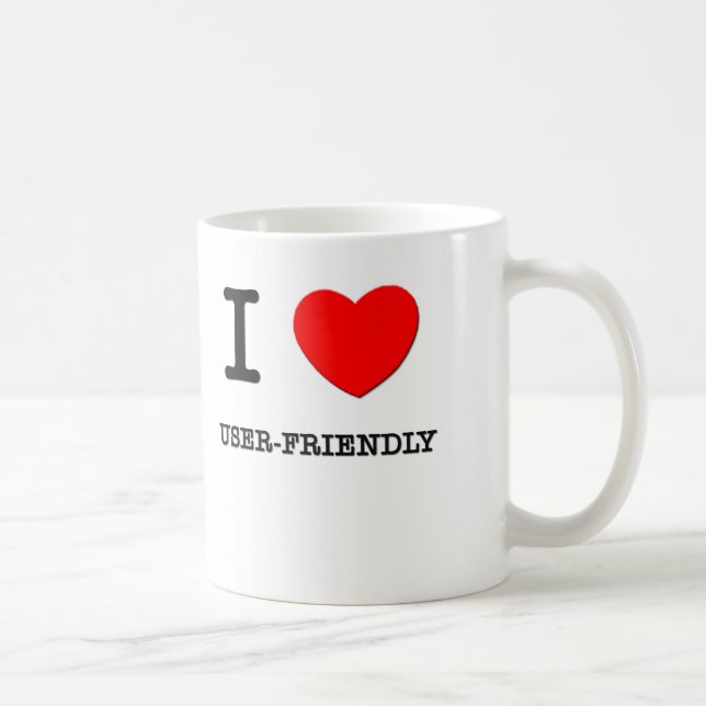 Mug J'aime facile à utiliser (Droite)