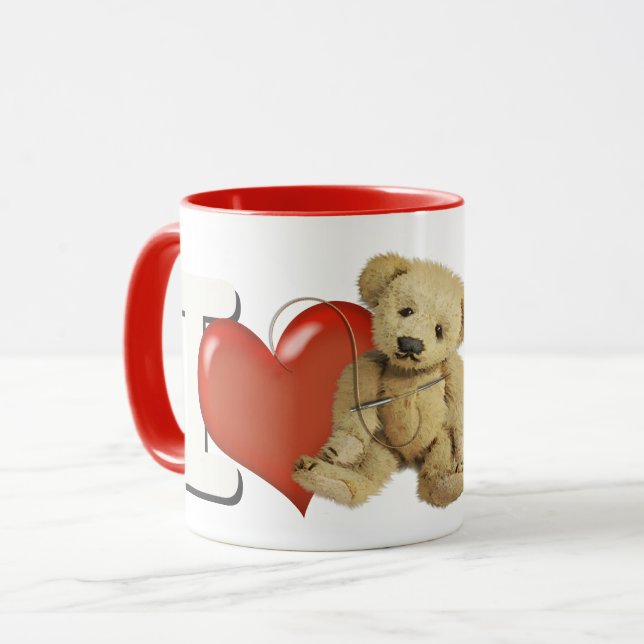 Mug J'aime faire des ours personnalisés (Devant gauche)