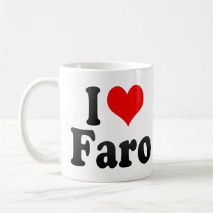 Mug J'aime Faro, Portugal. AMO Faro, Portugal d'Eu