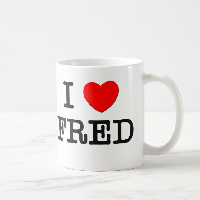 Mug J'aime Fred (Droite)
