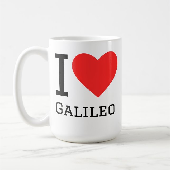 Mug J'aime Galileo  (Gauche)
