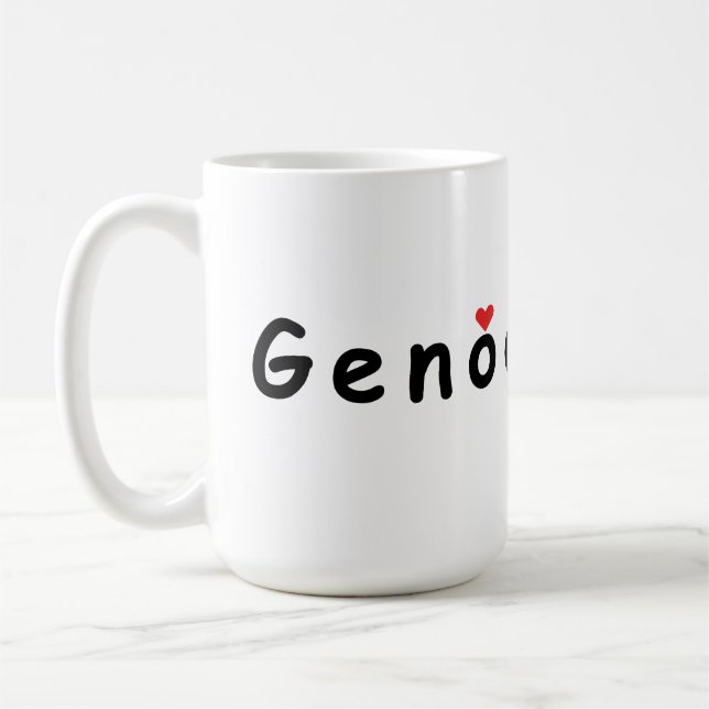Mug J'aime Gênes (Gauche)
