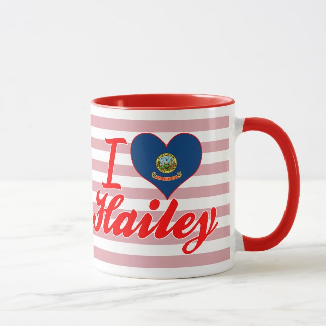 Mug J'aime Hailey, Idaho (Droite)