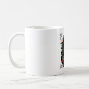Mug J'aime Halloween Squelette Épouvantail Pleine Lune