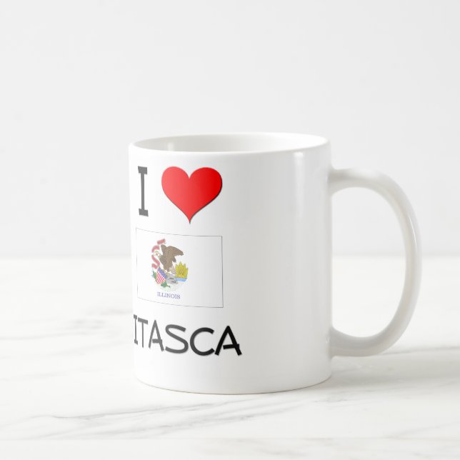 Mug J'aime ITASCA l'Illinois (Droite)