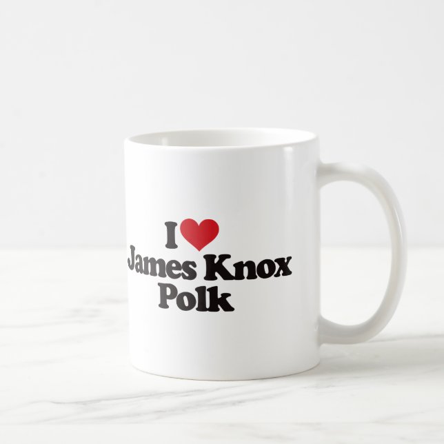 Mug J'aime James Knox Polk (Droite)